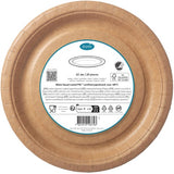 Duni Kraft Brown paper plates 22cm pack of 20, UK version