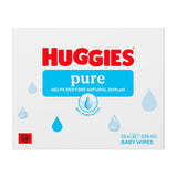 Huggies Pure Baby Wipes Plastic Free 12 Pack