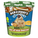 Ben  Jerrys Sundae Non Dairy Vegan Oat of this Swirled Ice Cream Tub