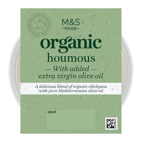 M&S organic houmous 170g, imported from the UK