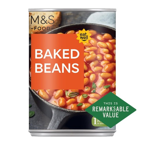 Marks & Spencer baked beans in tomato sauce 400g - British product