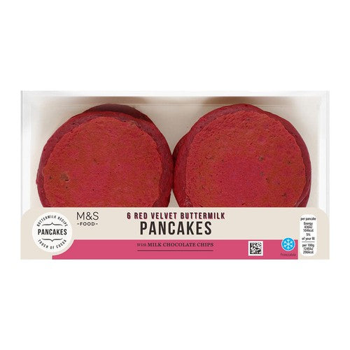 M&S 6 Red Velvet Buttermilk Pancakes