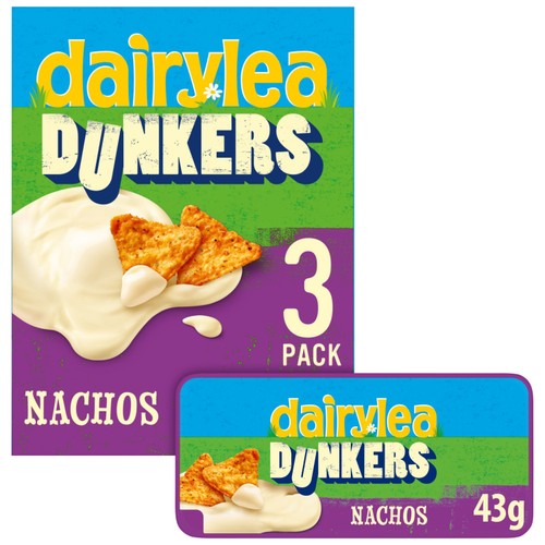 Dairylea cheese dip with tomato salsa tortilla chips 129g - British product