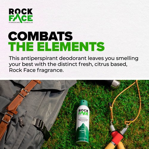 Rock Face Original Antiperspirant Spray 200ml, imported from the UK