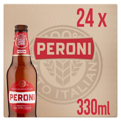 M&S Peroni Red Lager Beer Bottles 24 x 330ml- Buy online at McGrocer