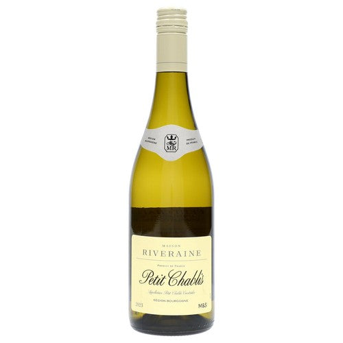 M&S Petit Chablis white wine 75cl, imported from the UK
