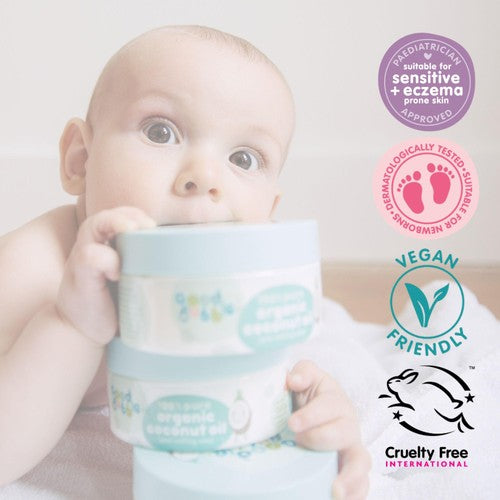 Good Bubble organic coconut oil for babies 185g, UK version