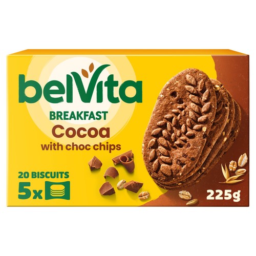 Belvita Cocoa Choc Chips Breakfast Biscuits - British product