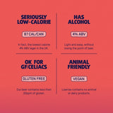 Lowrise low alcohol lager 330ml, UK version