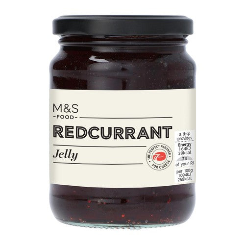 M&S redcurrant jelly 340g, imported from the UK