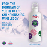 Evian Wimbledon refillable water bottle 600ml - British product