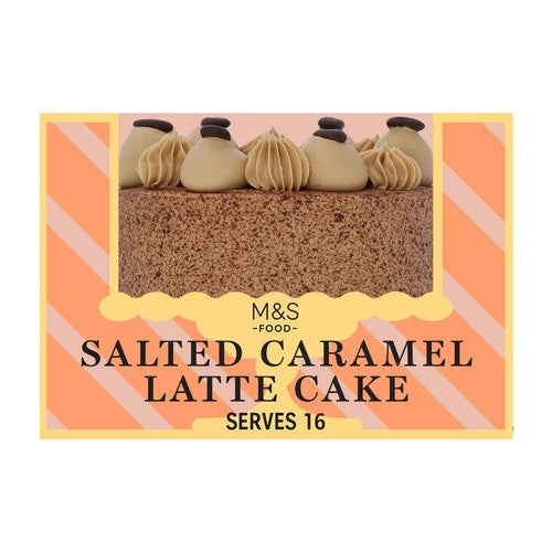 M&S salted caramel latte cake 1.17kg (British brand)