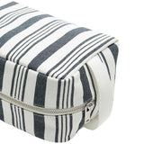 M&S striped canvas washbag navy mix one size, imported from the UK