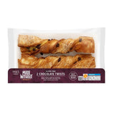 M&S gluten free chocolate twists 2 per pack, imported from the UK