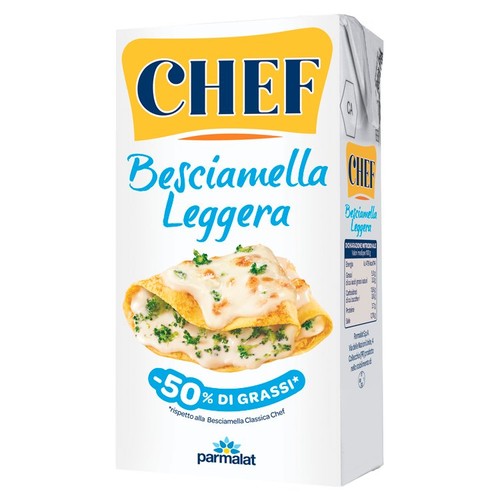 Chef Parmalat light bechamel sauce 500ml - British product