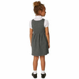 M&S Girls Jersey Bow School Pinafores, 9-10 Years, Grey