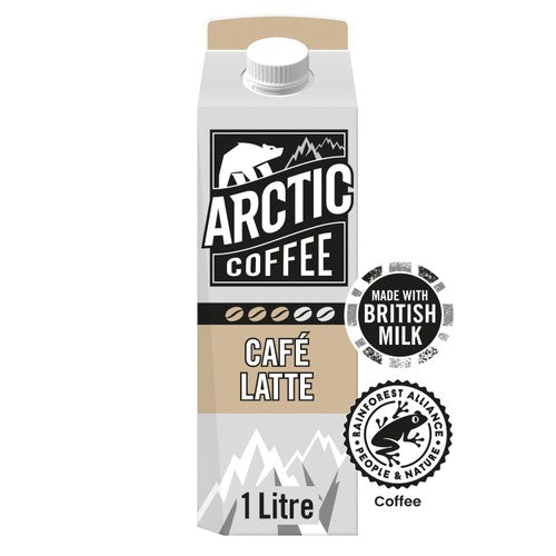 Arctic Coffee cafe latte milk drink 1L - British product