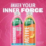 Volvic Recharge raspberry flavoured water, imported from the UK