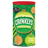 Jacob's Crinklys cheese and onion baked snack biscuits 200g, UK version