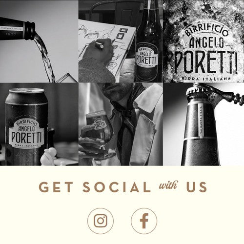 Birrificio Poretti alcohol-free beer 0.5% bottle, imported from the UK