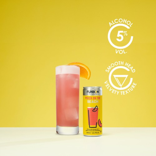 Funkin Peach Cocktail Nitro Can 200ml - British product