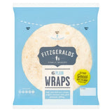 Fitzgeralds plain tortilla wraps 6 pack - British product
