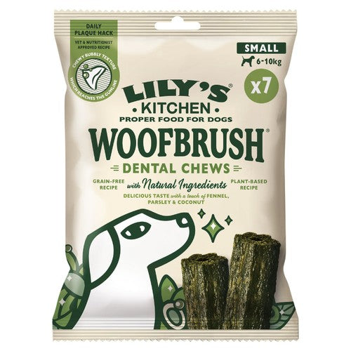 Lily's Kitchen Woofbrush dental chew for small dogs 7 x 22g multipack, UK version