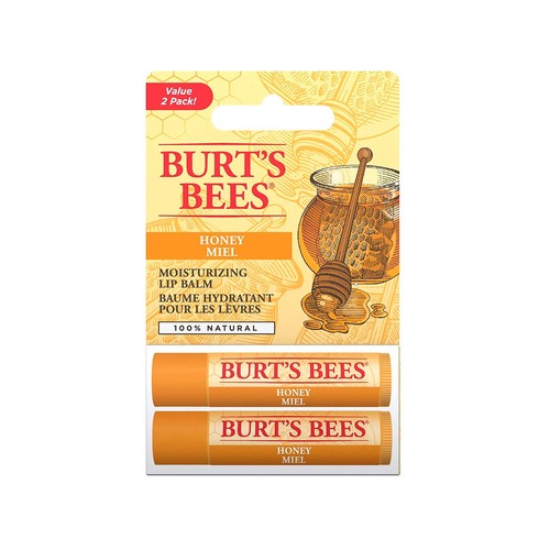 Burt's Bees lip balm duo pack in honey flavour - British product