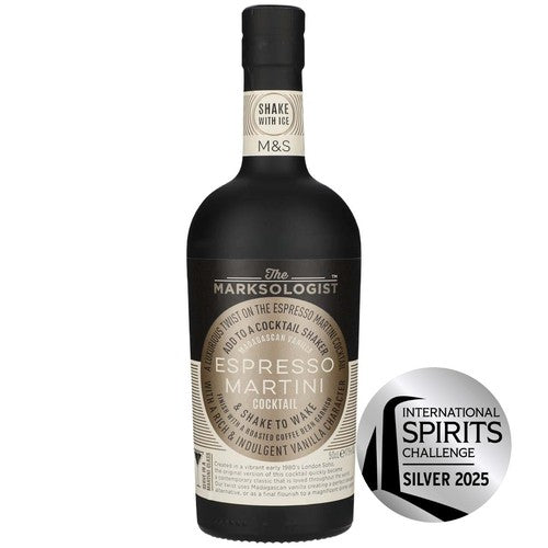 M&S Vanilla Espresso Martini cocktail 500ml, imported from the UK
