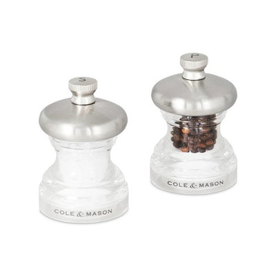 M&S Cole & Mason Button Salt and Pepper Mills 65mm- Buy online at McGrocer