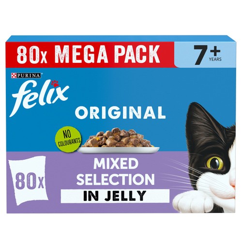 Senior Wet Cat Food with Mixed Selection in Jelly