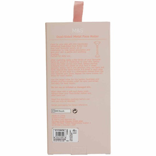 M&S Bloom Soothing and Cooling Metal Face Roller, imported from the UK