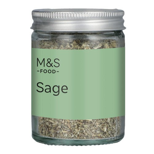 M&S dried sage in glass jar 11g (British brand)
