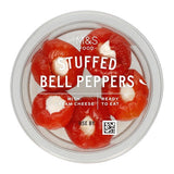 M&S bell peppers stuffed with cream cheese 120g, imported from the UK