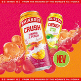 Smirnoff ready-to-drink cocktail Mango & Peach, imported from the UK