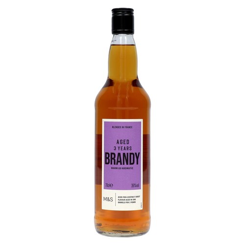 M&S Aged Brandy 700ml bottle imported from the UK
