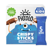 Piccolo cocoa coconut crispy sticks 5 x 25g pack, imported from the UK