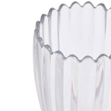 M&S Scallop Tapered Glass Vase, Clear