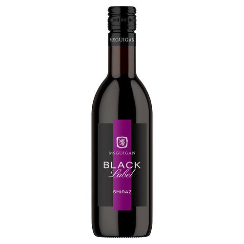 McGuigan Black Label Shiraz 187ml, imported from the UK