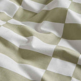 M&S bedding set geometric green super king size (British brand)