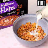 FUEL10K Chocolate Multigrain Flakes High Protein Breakfast Cereal