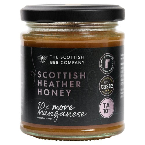 Scottish Bee Company heather honey 227g, UK version
