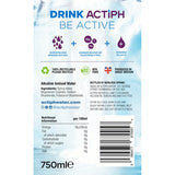 ACTIPH alkaline ionised water 750ml - British product