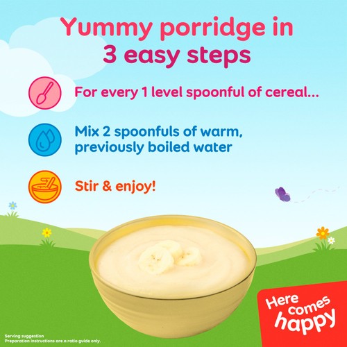 Cow & Gate Banana Porridge Baby Cereal 4-6+ Months