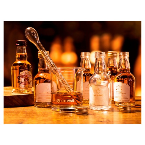 Chivas Regal Scotch Whisky Blending Kit with various flavours - British product