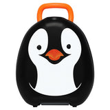 My Carry Potty penguin-themed portable potty for toddlers, imported from the UK