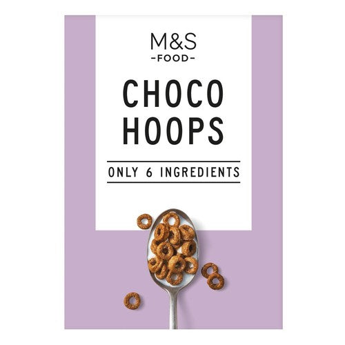 M&S chocolate flavoured cereal hoops 300g, imported from the UK