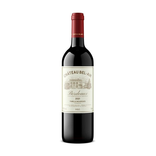 M&S Chateau Bel Air Bordeaux red wine 75cl, imported from the UK