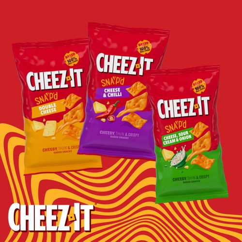 Cheez-it Cheese & Chilli baked snacks 150g - British product