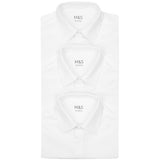 MS Boys Easy Iron School Shirts 7-8 Years White